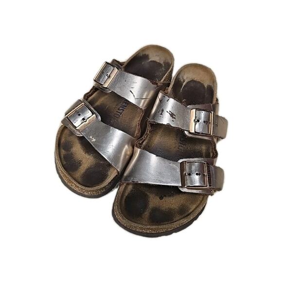 Birkenstock Women's Arizona Sandals Pink Metallic Sz 36 US 5.5 Fairy Grunge - Picture 1 of 10